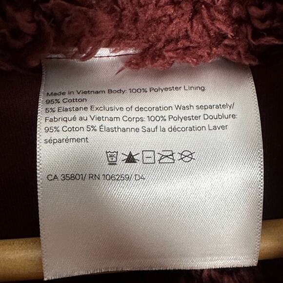 LULULEMON Warm Restore Sherpa Pullover Savannah Rust Red Sz M/L - Picture 5 of 6